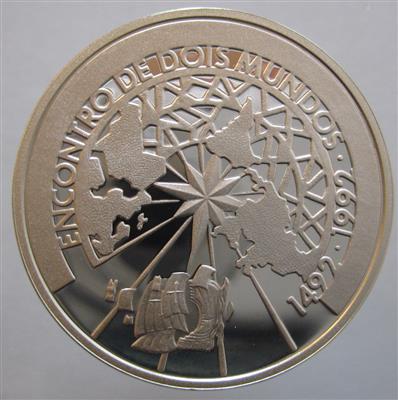 500 Jahre Entdeckung Amerikas 1492-1992- Brasilien - Coins and medals