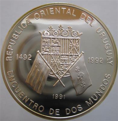 500 Jahre Entdeckung Amerikas 1492-1992- Uruguay - Coins and medals