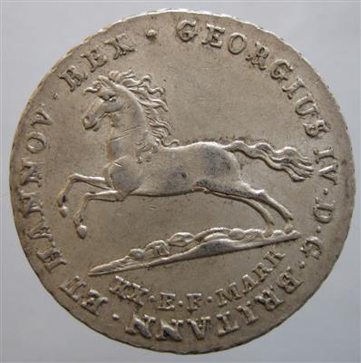 Hannover, Georg IV. 1820-1830 - Mince a medaile