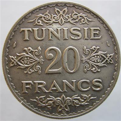 Tunesien, Ahmad Pasha Bey AH 1348-1361 (1929-1942) - Münzen und Medaillen
