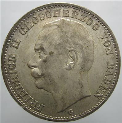 Baden, Friedrich II. 1907-1918 - Coins