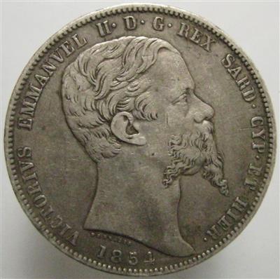 Sardinien, Vittorio Emanuele II. 1849-1861 - Monete