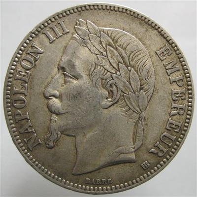 Frankreich, Napoleon III. 1852-1870 - Münzen