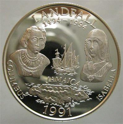 500 Jahre Entdeckung Amerikas- Jamaika - Münzen