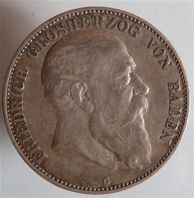 Baden, Friedrich I. 1852-1907 - Münzen