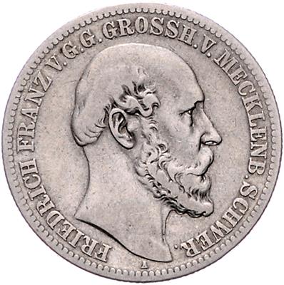 Mecklenburg-Schwerin, Friedrich Franz II. 1842-1883 - Mince