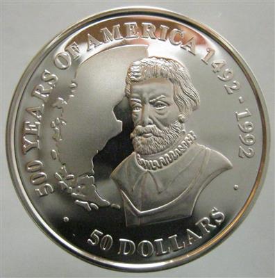 500 Jahre Entdeckung Amerikas- Cook Inseln - Coins