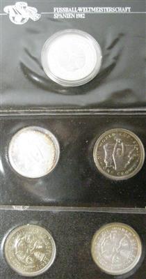 Fußball WM in Spanien 1982Insel Man - Coins