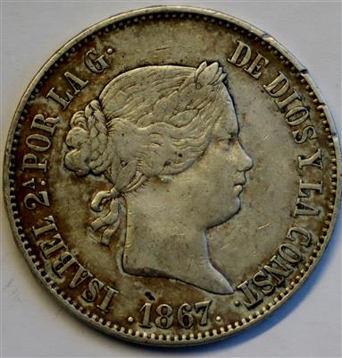 Spanien, Isabella II. 1833-1868 - Monete