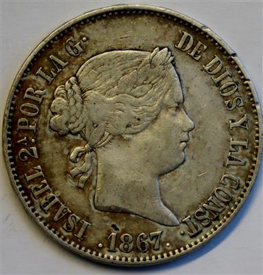 Spanien, Isabella II. 1833-1868 - Münzen