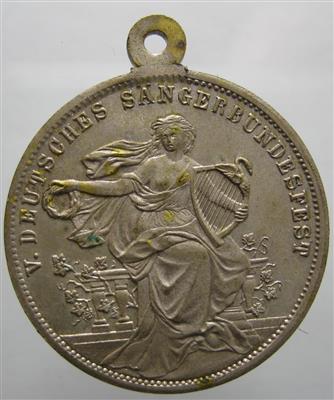 Stuttgart- V. Deutsches Sängerbundfest 1896 - Münzen