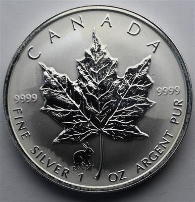 Kanada- Jahr des Hasen - Münzen