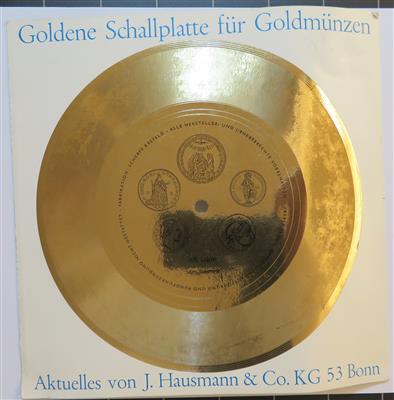 Goldene Schallplatte für Goldmünzen - Coins