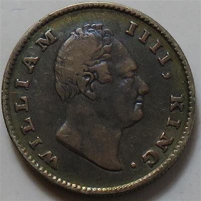 Britisch Indien, Wilhelm IV. 1830-1837 - Münzen