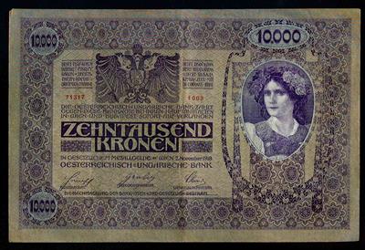 10.000 Kronen 1918 - Münzen