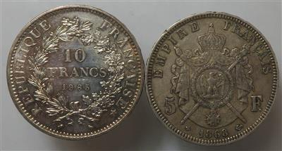 Frankreich, 5. Republik - Münzen
