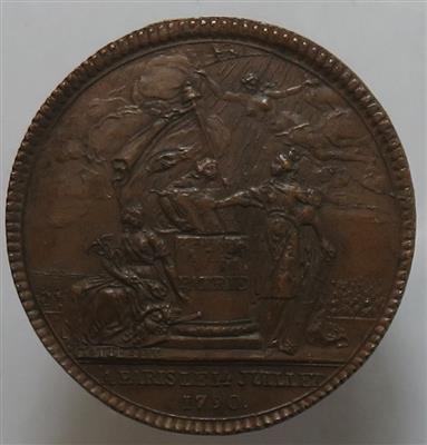Frankreich, Föderationsfest am 14. Juli 1790 - Münzen