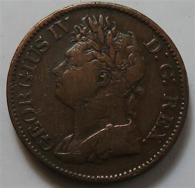 Irland, George IV. 1820-1830 - Münzen