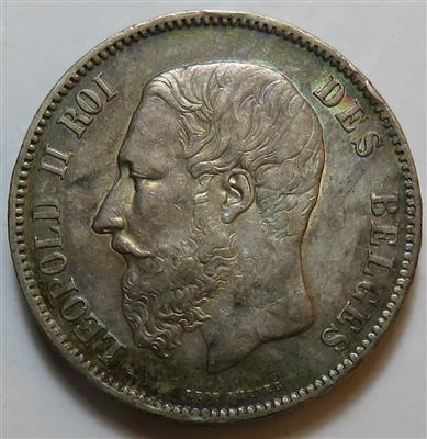 Belgien, Leopold II. 1867-1905 - Münzen