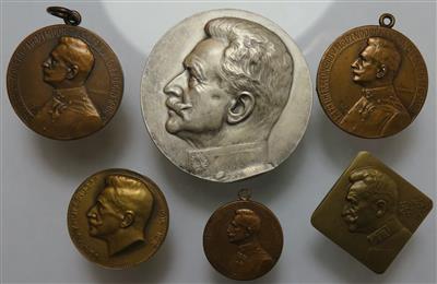 Franz Conrad v. Hötzendorf 1852-1925 (6 Stk. AE) - Münzen