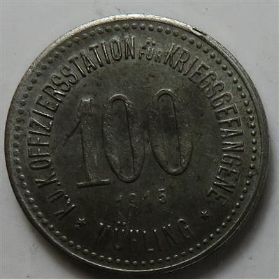 Mühling- KuK Offiziers-Station für Kriegsgefangene - Münzen