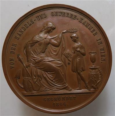 Wien, Handels- u. Gewerbekammer 1866, Schulprämie - Münzen