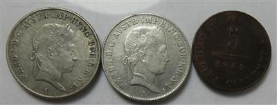 Ferdinand I./Revolution (3 Stk.) - Coins and medals