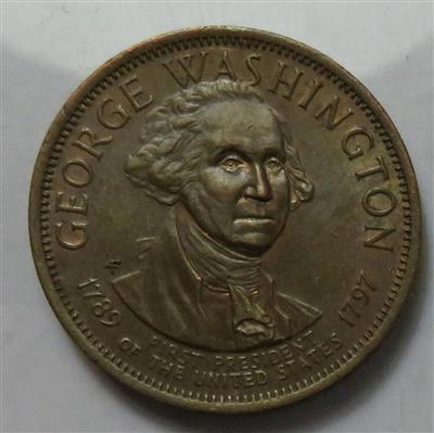George Washington, 1. Präsident der USA - Münzen und Medaillen