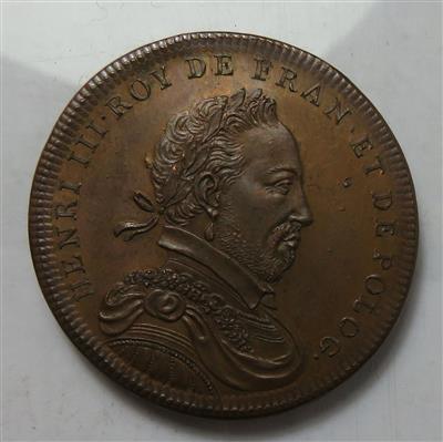 Henri III., König von Frankreich und Polen - Münzen und Medaillen