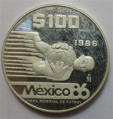 Mexiko- Fußball WM 1986 - Coins and medals