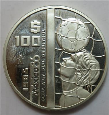Mexiko- Fußball WM 1986 - Münzen und Medaillen