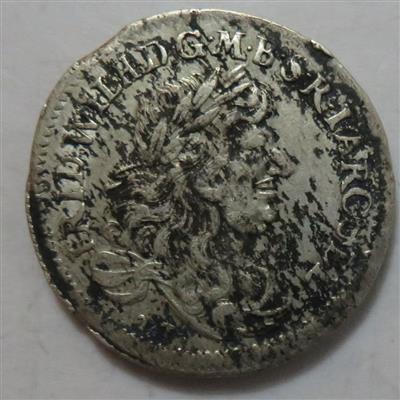 Brandenburg-Preussen, Friedri ch Wilhelm 1640-1688 - Mince a medaile
