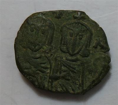 Byzanz, Constantinus V. mit Leo IV. und Leo III. 741-775 - Monete e medaglie