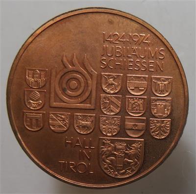 Hall in Tiro 1424-1974 - Mince a medaile