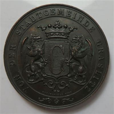 Tschechien/Graslitz/ Kraslice, Region Karlsbad - Mince a medaile