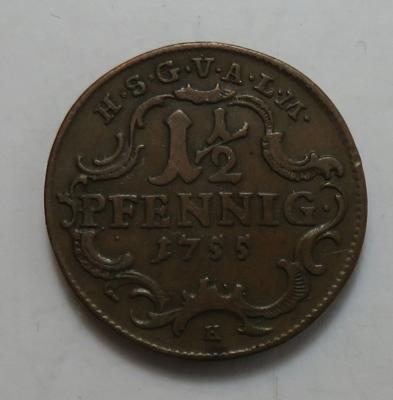 Sachsen-Gotha-Altenburg, Friedrich III. 1732-1772 - Coins and medals