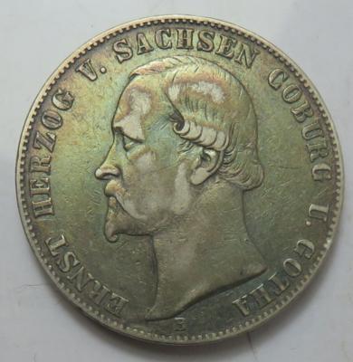 Sachsen-Coburg und Gotha, Ernst II. 1844-1893 - Münzen und Medaillen