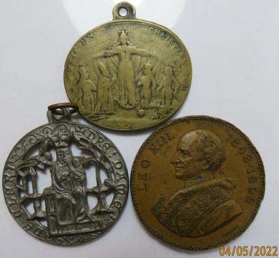 Religion (3 Stk. AE/MET) - Münzen und Medaillen
