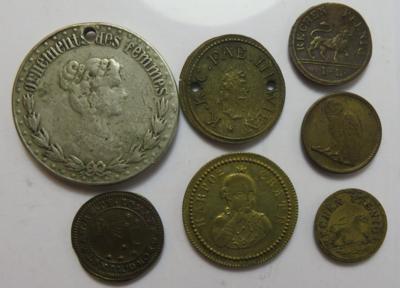 Spielmarken und Jetons (7 Stk.) - Münzen und Medaillen