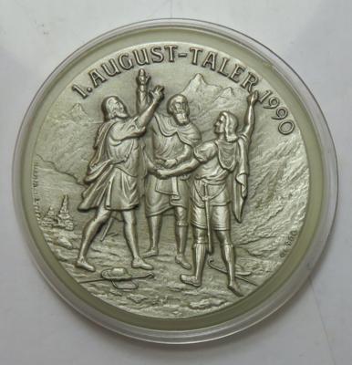 1. August Taler 1990Schlacht bei Murten - Monete e medaglie