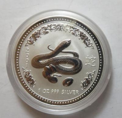 Australien- Jahr der Schlange - Münzen und Medaillen