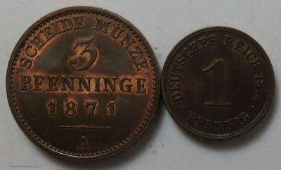 Altdeutschland (ca. 13 Stk., davon 2 BIL) - Coins and medals