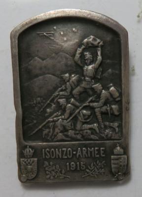 Kappenabzeichen Isonzo Armee 1915 - Münzen und Medaillen