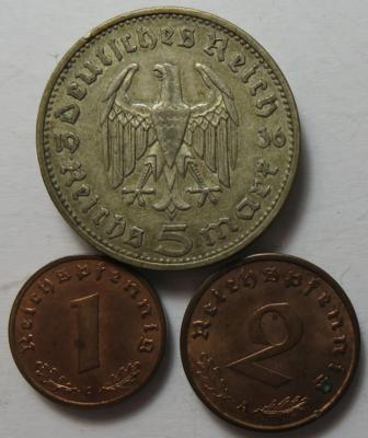 Deutsches Reich (6 AR + 2 AE) - Münzen und Medaillen
