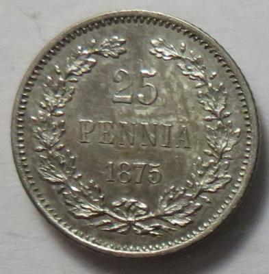 Finnland unter russischer Herrschaft, Alexander II. 1855-1881 - Münzen und Medaillen