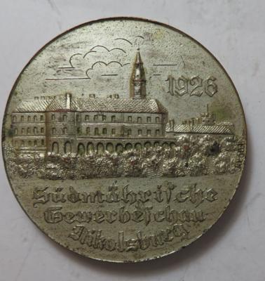Südmährische Gewerbeschau Nikolsburg 1926 - Münzen und Medaillen