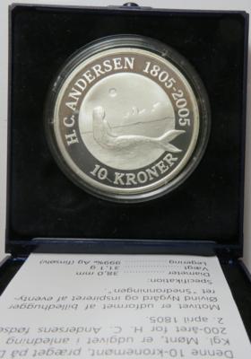 Dänemark- Hans Christian Andersen - Münzen und Medaillen