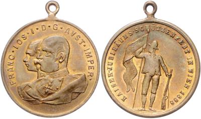 Kaiser Jubiläums Schützenfeld in Wien 1898 - Münzen und Medaillen