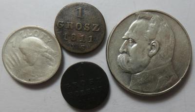 Polen (2 AR + 2 AE) - Münzen und Medaillen