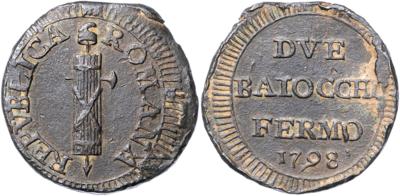 Italien, 1. Römische Republik 15. Februar 1798 bis 28. September 1799 - Münzen und Medaillen